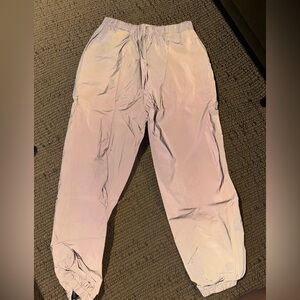 Grey Reflective Rave Pants
